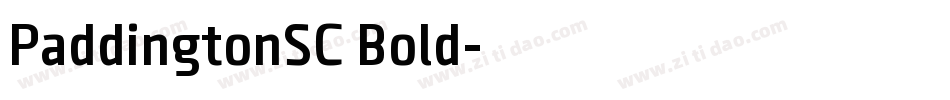 PaddingtonSC Bold字体转换